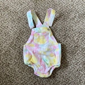 Tie dye overalls size 6-12 months